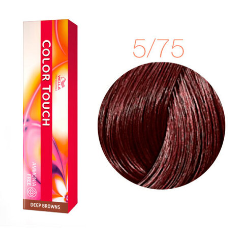 Wella Professional Color Touch Deep Browns 5/75 (Светло-коричневый махагон) - Тонирующая краска для волос