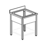 фото 1 ВАННА МОЕЧНАЯ APACH CHEF LINE LS87-55 на profcook.ru