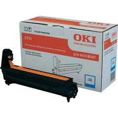 OKI EP-CART-C-C710/C711/Pro711WT - Печатный картридж голубого цвета для принтера С710/С711/С711WT. Ресурс 20 000 страниц. (код 44318507)