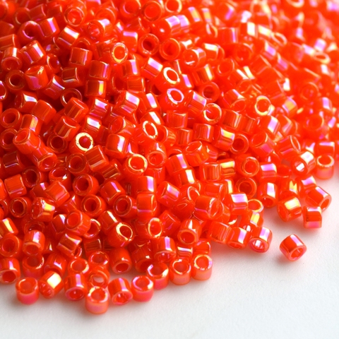 DBM-0161 Бисер цилиндрический Миюки делика 10/0 /Miyuki delica 10/0 Opaque Orange AB