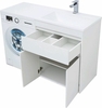 Aquanet 239216 Тумбас раковиной Токио 130 R напольная 1 ящик 2 фасада цвет белый глянец (239216)