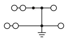 PTTBS 2,5-TWIN-PE-Двухъярусные клеммы