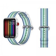 Ремешок COTEetCI W30 Nylon Rainbow Band (WH5251-WB-42) для Apple Watch 44мм/ 42мм Бело-Синий