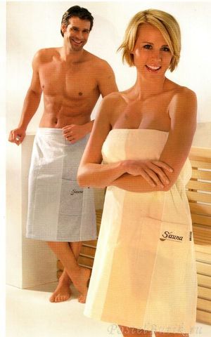 Халат-юбка для сауны Cawo Sauna 9065 серый