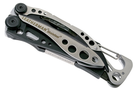 Мультитул Leatherman Skeletool 100 mm, 7 функций, серебристый/чёрный (832629)