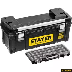 STAYER JUMBO-26, 650 x 280 x 270 мм, (26?), пластиковый ящик для инструментов, Professional (38003-26)
