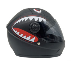 Шлем для квадроцикла круглый с визором, размер 53-54