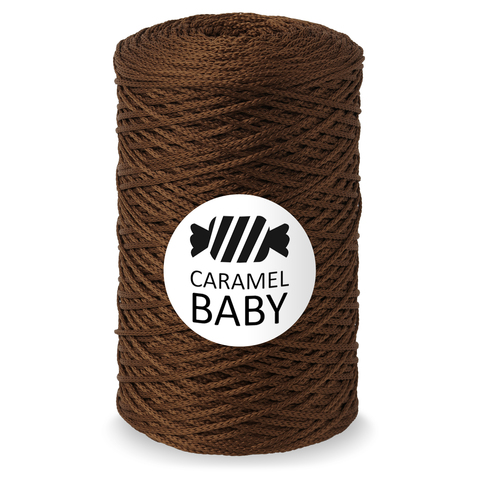 Шнур для вязания Caramel Baby 500 м ореховый десерт 7663