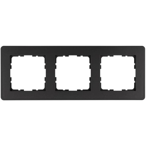 Рамка на 3 поста. Цвет Антрацит. Jasmart. G-Flex. G1103B