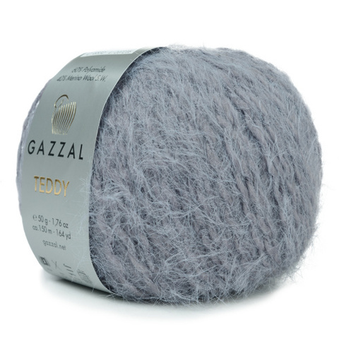 Пряжа Gazzal Teddy 6532 серый
