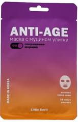 Тканевая маска с муцином улитки LITTLE DEVIL Anti-Age