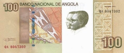 Банкнота 100 кванз 2012 год, Ангола. UNC