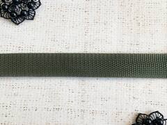 Лента ременная стропа, 5 гр/м, ш. 1 см, хаки