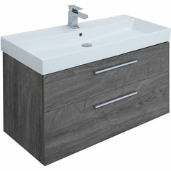 Aquanet 249923 Компл.2 - Тумба Nova 100 2 ящ. (SLIM SYNERGY) цв.дуб рошелье (249923) фото