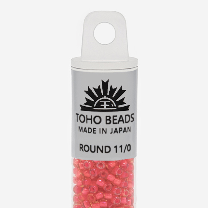 Японский бисер TOHO Round 11/0 (№979), окрашенный изнутри глянцевый