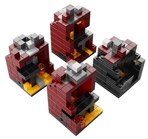 Конструктор Minecraft Micro World — Майнкрафт Нижний мир
