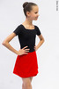 Kids set: T-leotard black + skirt