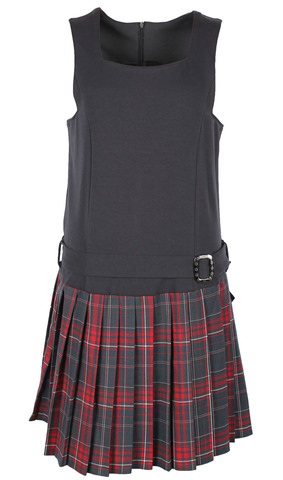 Школьный сарафан с юбкой шотландкой Pacco
