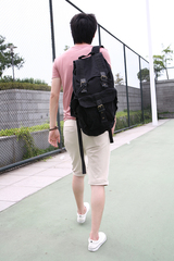 Винтажный рюкзак из ткани Virginland 55 Black