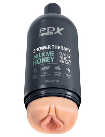 Телесный мастурбатор-вагина Shower Therapy Milk Me Honey - Pipedream PDX Plus RD62121