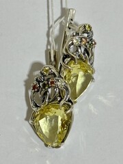 Сангрия (серьги из серебра)