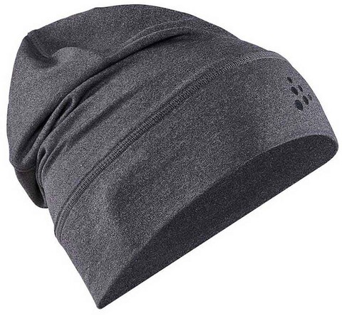Картинка шапка Craft Core Jersey High black melange - 1