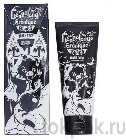 Маска для лица Elizavecca Hell-Pore Longloongo Gronique Black Mask, 100 мл