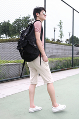 Винтажный рюкзак из ткани Virginland 55 Black