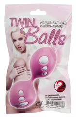 Розовые вагинальные шарики Twin Balls - 