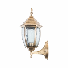 Светильник садово-парковый бронзовый маленький рефленный 7702-SR