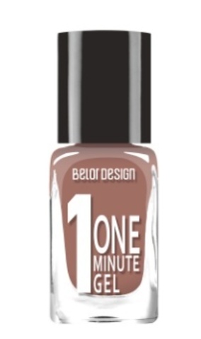 BelorDesign Лак для ногтей One Minute Gel тон 210 нежный мокко 10мл