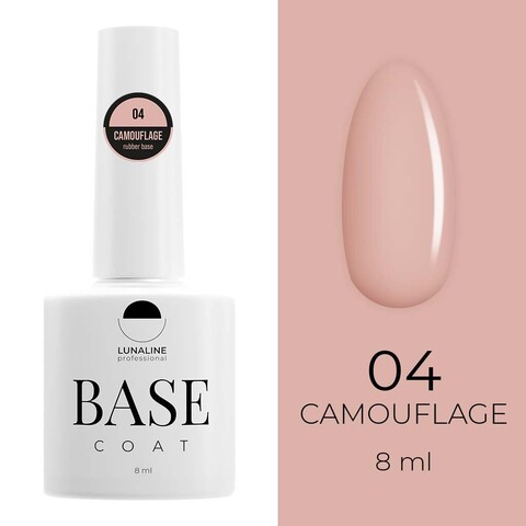 Базовое камуфлирующее покрытие для гель-лака LUNA LINE Camouflage Rubber (10 ml) №4