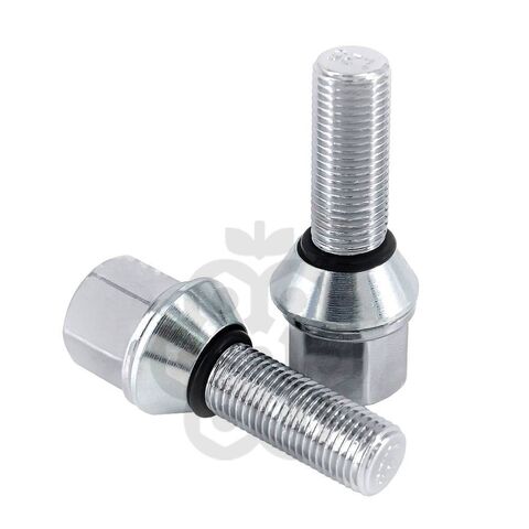 Болт колёсный с эксцентриком М12x1.25 длина резьбы 28мм ключ 17мм конус (подстроечный конус) 20 шт для Lada, ВАЗ, Лада Калина / Гранта / Приора, Alfa Romeo, Fiat, Lancia, Seat, Skoda Favorit, Peugeot, Citroen