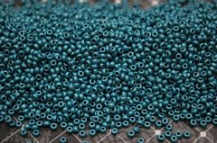 Бисер 8/0 PRECIOSA, 50г, терра металлик голубой