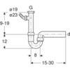 Сифон для раковины Geberit Uniflex 152.711.11.1