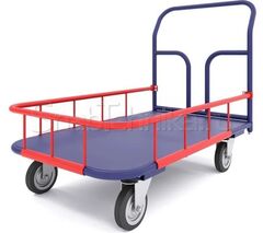 Тележка платформенная с бортиком ТПБ 8 (700х1000) без колес