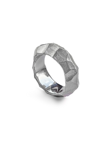 Серебряное кольцо-грани 