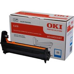 OKI C610 drum cyan - голубой фотобарабан. Ресурс 20 000 копий.