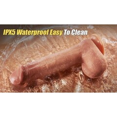 Вибратор реалистичный CompanionX с подогревом и пультом ДУ (22 х 4,5 см.)