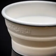 Складная силиконовая чаша для бритья Yaqi белая