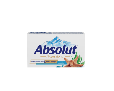 Мыло туалетное твердое Absolut Морские минералы 90гр