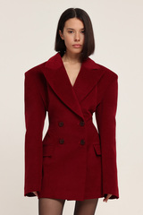 Платье-жакет из вельвета