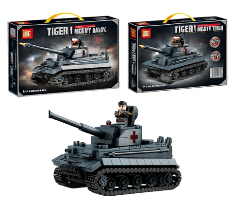 Конструктор Военный Танк + Фигурка 435 дет
