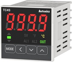 Температурный контроллер TC4S-12R, 48х48, реле+ТТР, сигн.х1, 24-48В/24В~, артикул A1500001037R