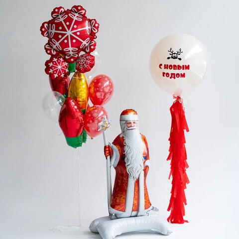 Сет гелиевых шаров Новый Год