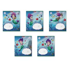 
          Тетрадь 12л., клетка, Erich Krause, скрепка, блок офсет, мелованный картон "Русалочка"