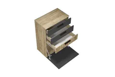 Комод Мишель тип 1 крафт / графит