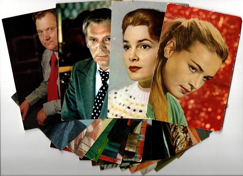 №7 Подборка открыток с артистами СССР - 1960-е, 1980-е годы - 20 штук — чистые, цветные, без повторов