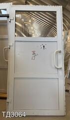 Дверь пластиковая входная Б/У 2040(в) x 1040(ш)