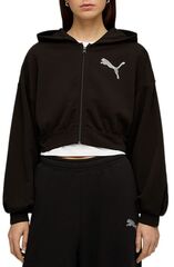 Толстовка женская PUMA ESSENTIALS GRAPHIC Bedazzled FZ Hoodie TR